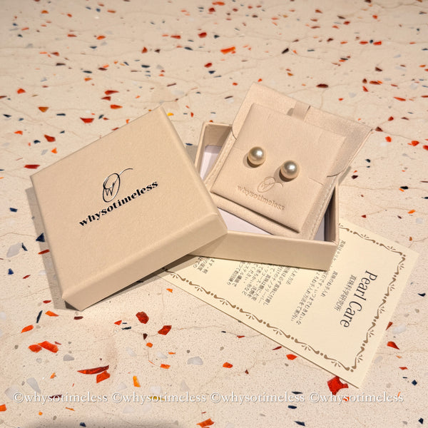 11-12mm 南洋金珠 18KYG Earrings