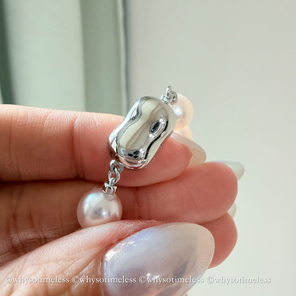 8.5-9mm Akoya SS-花珠 Necklace PSL Cert