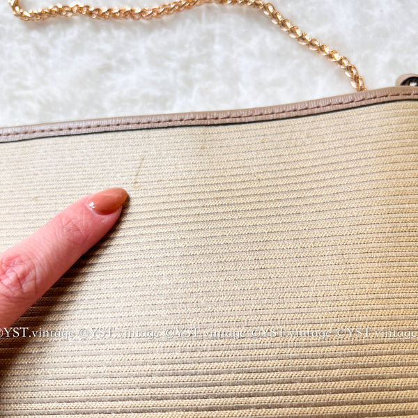 Vintage YSL Clutch 002 - Beige