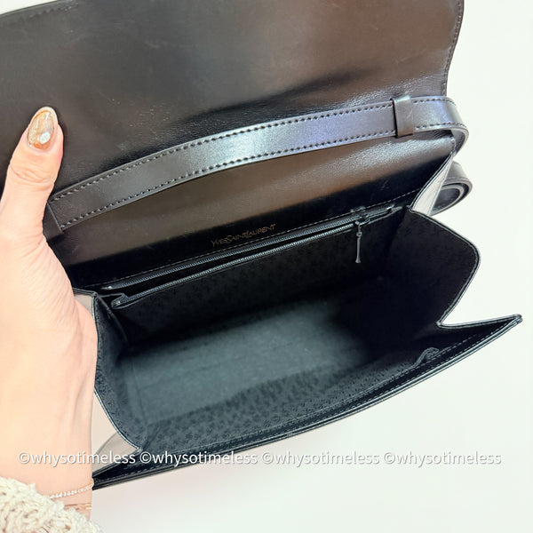 Vintage YSL Y-Kelly Bag - Black