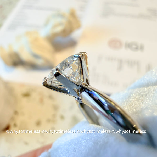 【Pre-order】1.50ct Round Cut Lab Grown Diamond 10KWG Ring