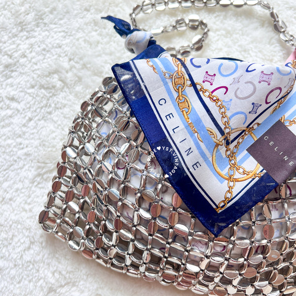 Twinkle Bag - Silver / CELINE Mini Scarf