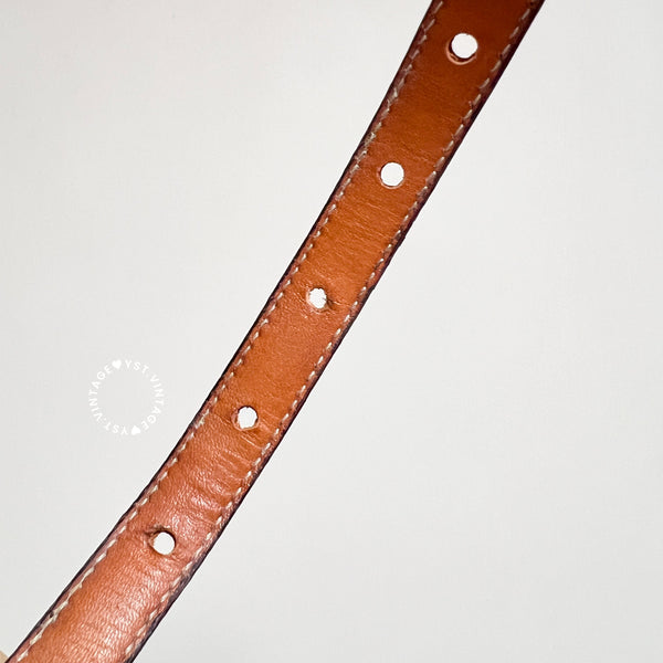 Vintage CELINE Donut Belt - Caramel Brown*Gold