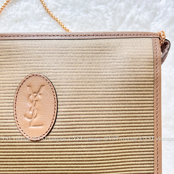 Vintage YSL Clutch 002 - Beige