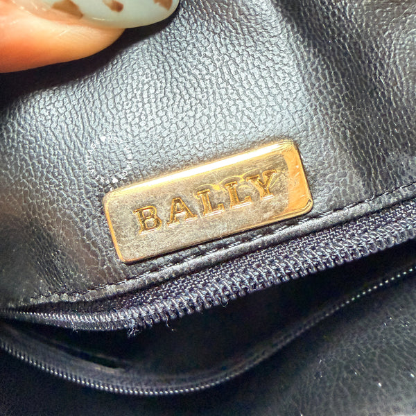 Vintage Bally Intrecciato Handbag - Chocolate Brown
