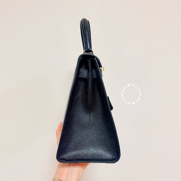 Vintage High-Class Kelly28 Bag - Black