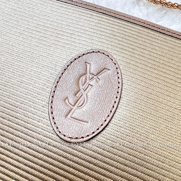 Vintage YSL Clutch 002 - Beige