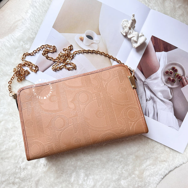 Vintage Dior Clutch - Thai Milk Tea