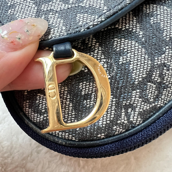 Vintage Dior Trotter Saddle Mini Bag / Makeup Bag 005