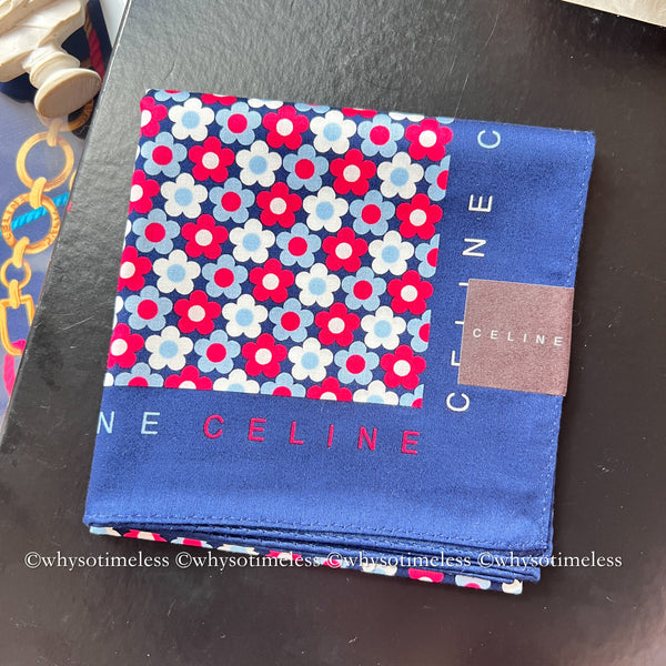 Vintage CELINE Scarfs/ Handkerchiefs - Cilo, Lily & Peony