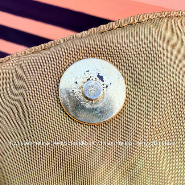 Vintage Prada Mini 2-way Belt Bag - Ginkgo Leaf Brown