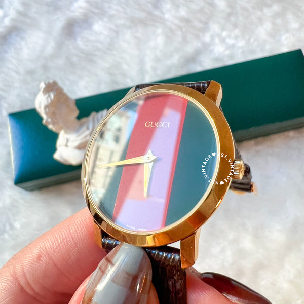 Vintage Gucci Shelly Line Watch