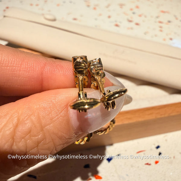 Vintage Monet 1980’s Shinning Ear Clips