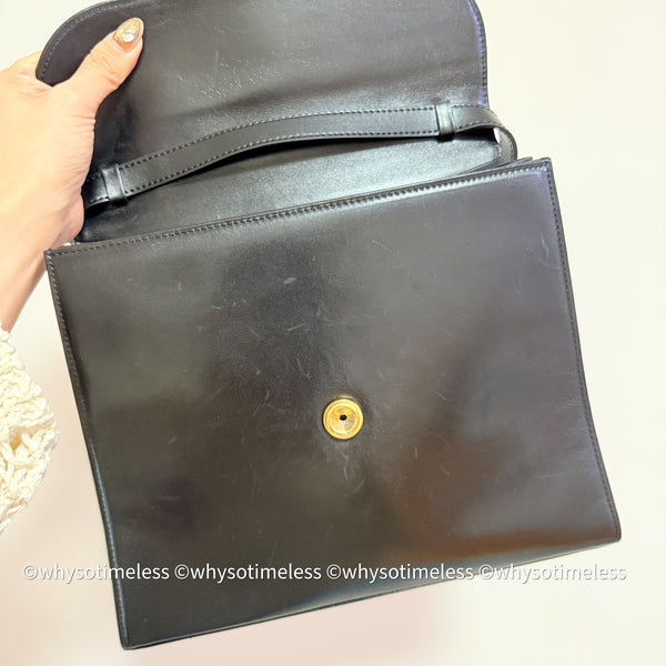 Vintage YSL Y-Kelly Bag - Black