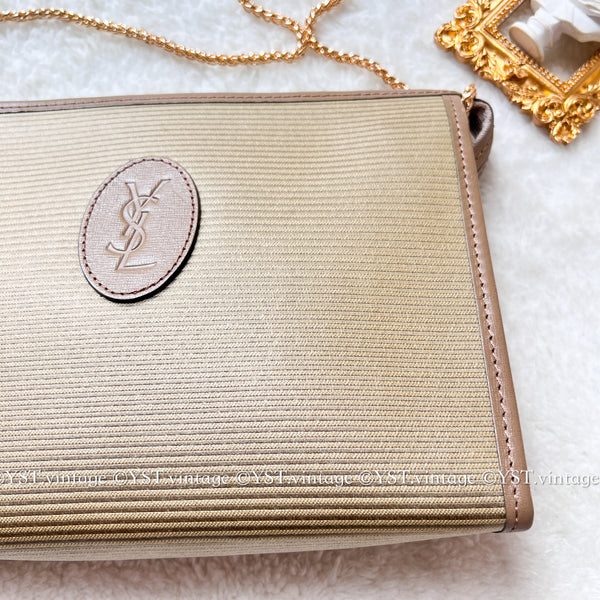 Vintage YSL Clutch 002 - Beige