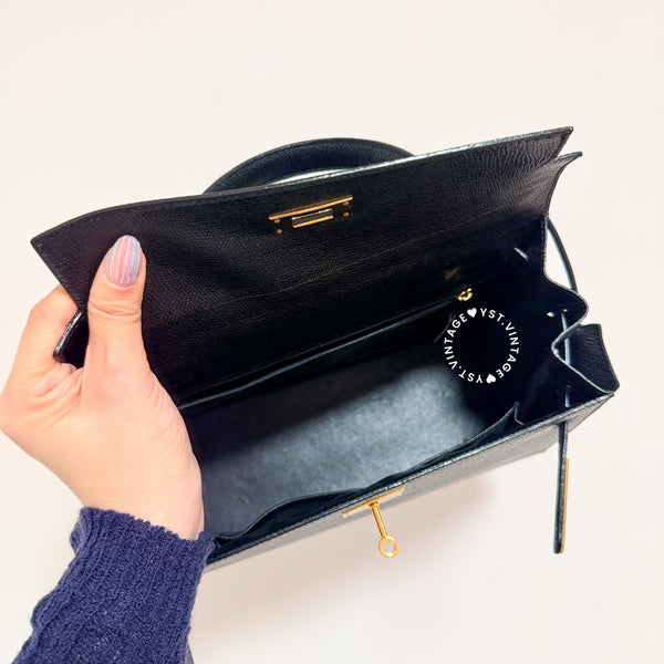 Vintage High-Class Kelly28 Bag - Black