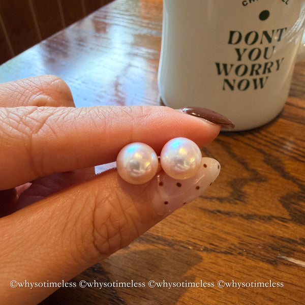 6/9mm Double Akoya 18KYG Earrings