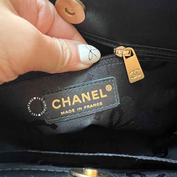 Vintage Chanel Vivian Tote Bag - Black 005