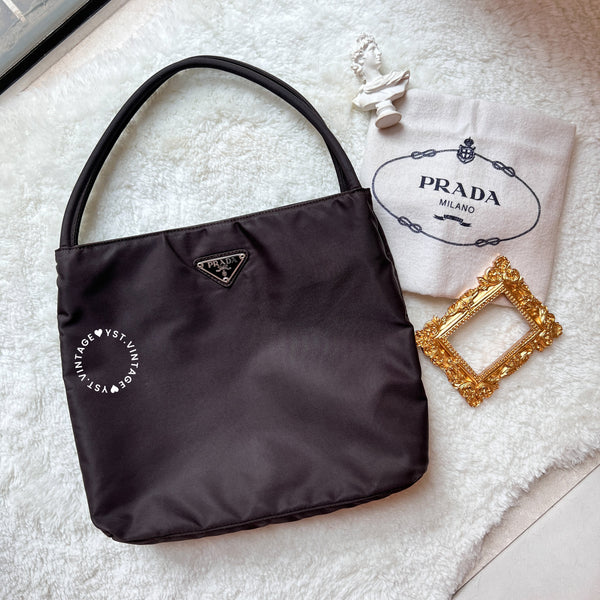 Vintage Prada Tote Bag - Brown