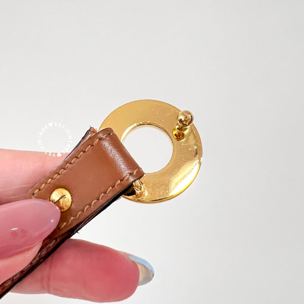 Vintage CELINE Donut Belt - Caramel Brown*Gold