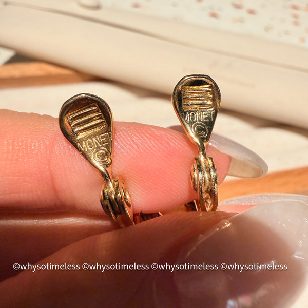 Vintage Monet 1980’s Shinning Ear Clips