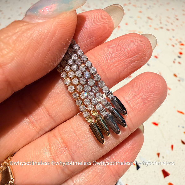 【Pre-order】1.0ct/ 2.0ct Natural Diamond Tennis Bracelet - 18KYG/ PT