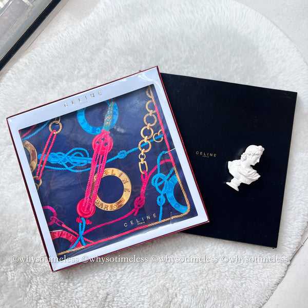 Vintage CELINE Scarfs/ Handkerchiefs - Cilo, Lily & Peony