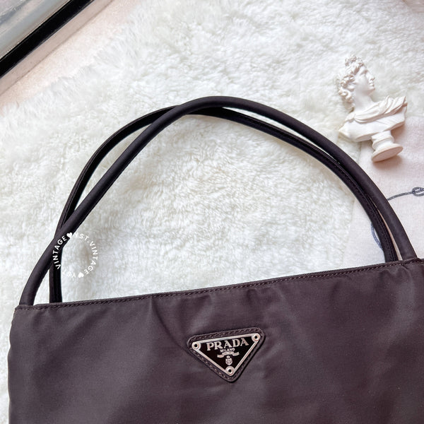 Vintage Prada Tote Bag - Brown