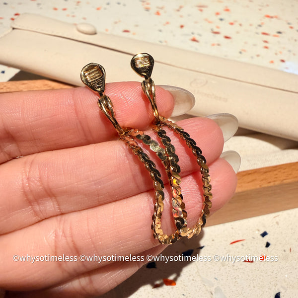 Vintage Monet 1980’s Shinning Ear Clips