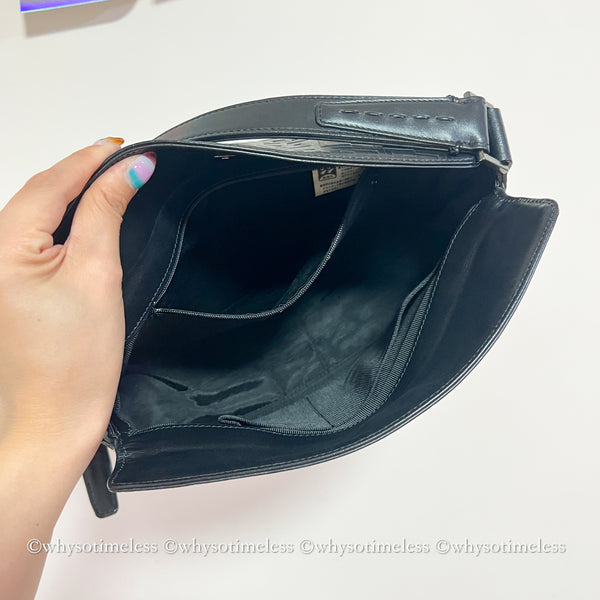 Vintage Givenchy Monogram Box Hobo - Black (Made in Japan)
