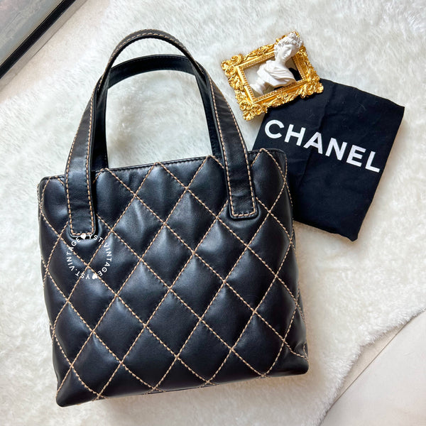 Vintage Chanel Vivian Tote Bag - Black 005