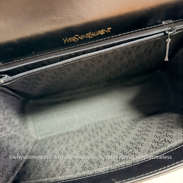Vintage YSL Y-Kelly Bag - Black