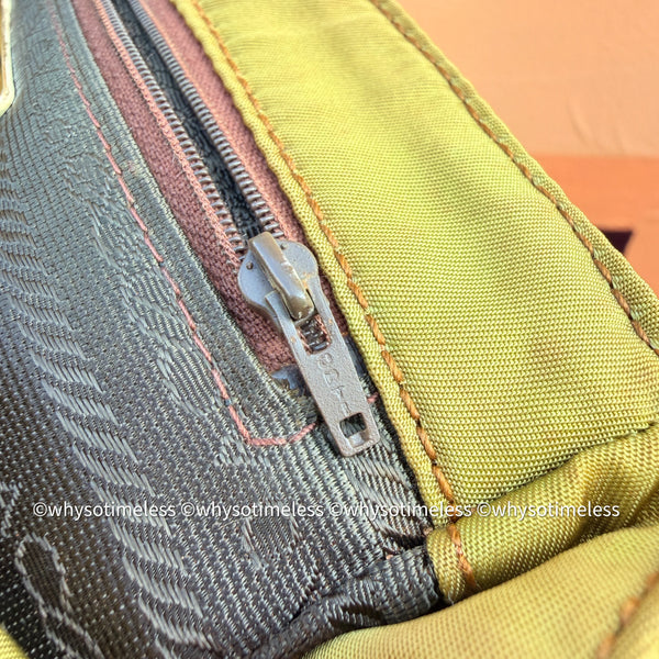 Vintage Prada Mini 2-way Belt Bag - Ginkgo Leaf Brown