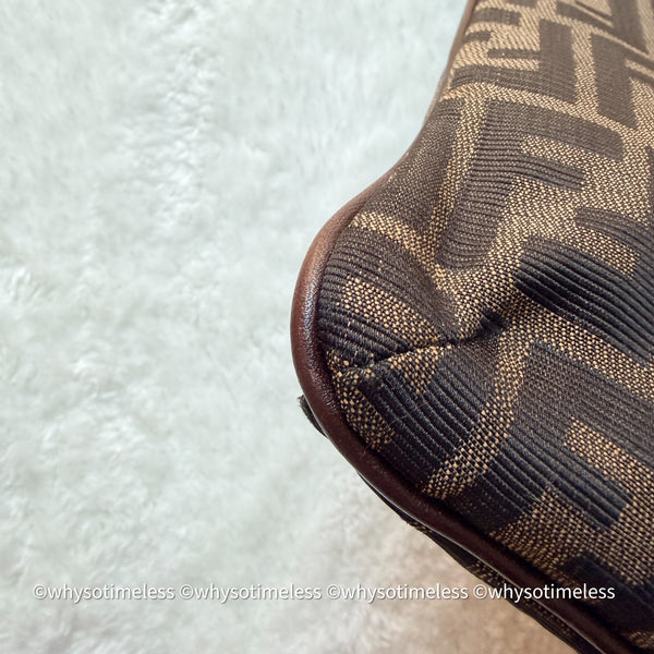 Vintage Fendi Zucca Tote Bag GHW