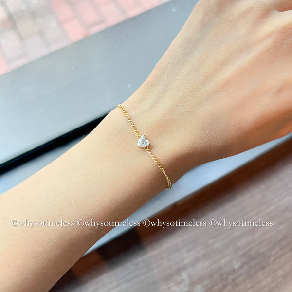 /pre-order/ Mon Cœur Lab Grown Diamond 18KYG Cuban Link Bracelet