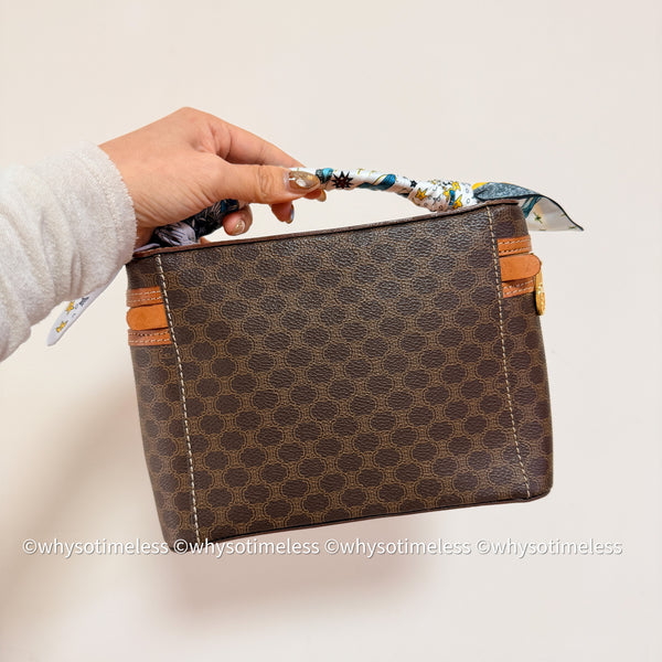 Vintage CELINE Macadam Vanity Bag 039 - Brown