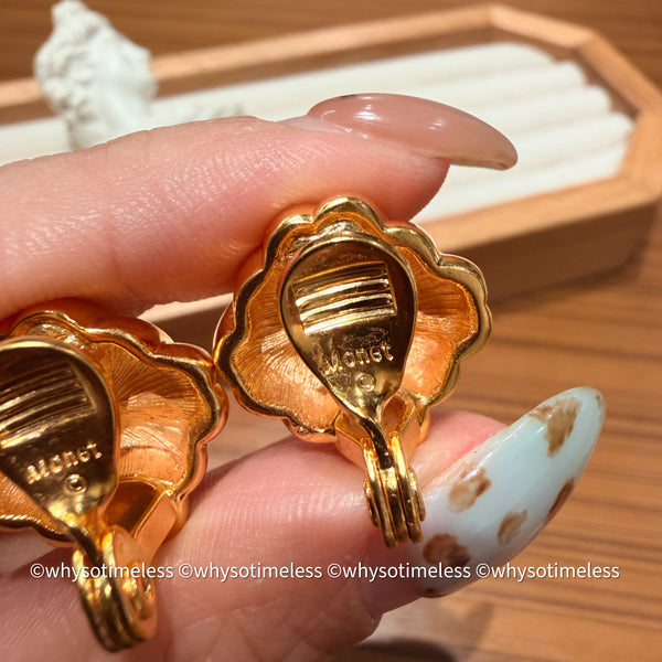 Vintage Monet 1980’s Love Knot Ear Clips