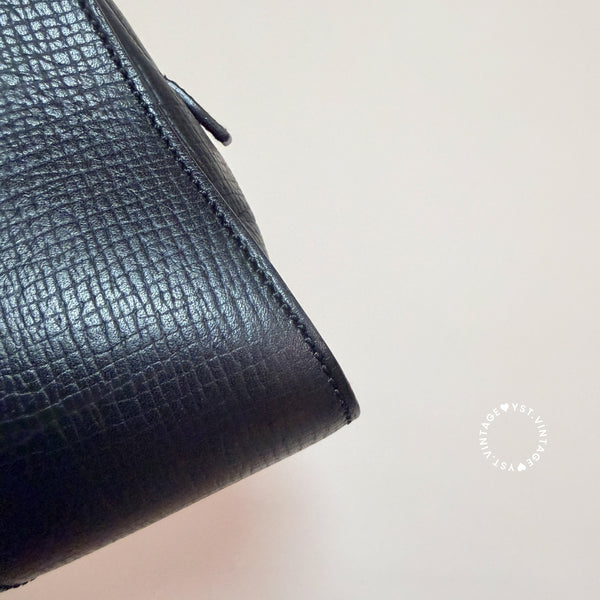 Vintage Loewe Croissant Shoulder Bag - Black
