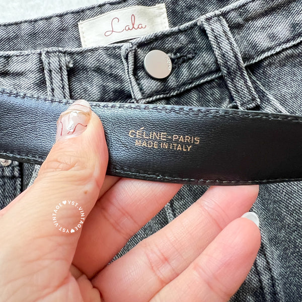 Vintage CELINE Sulky Belt - Black