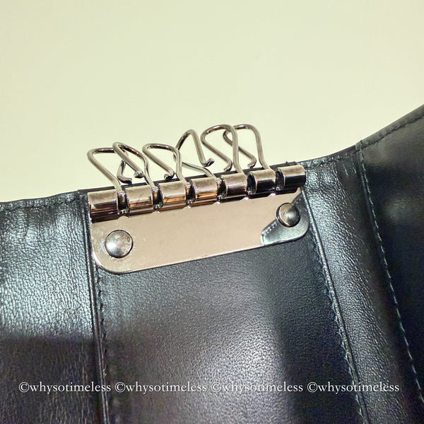 Vintage Dior Trotter Key Case - Black