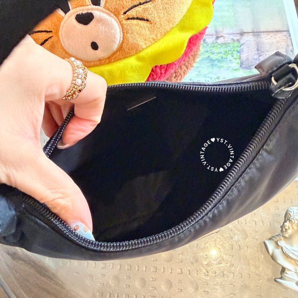 Vintage Prada Hobo Bag - Black 007