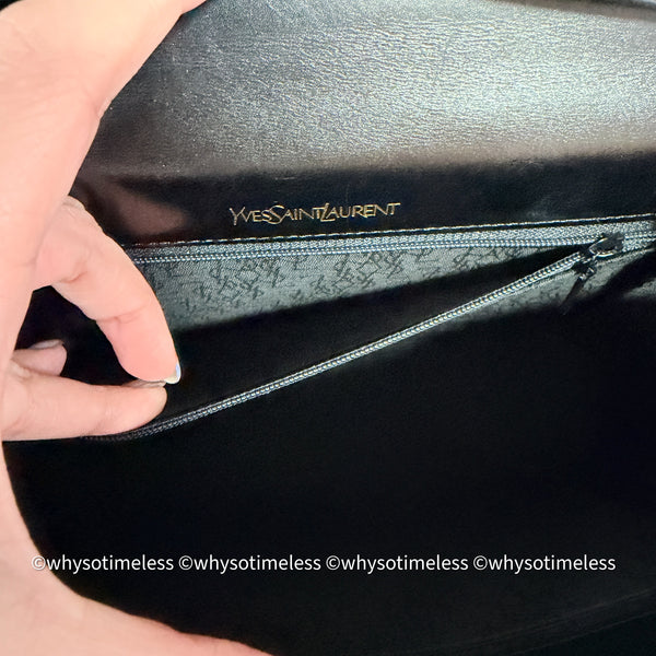 Vintage YSL Y-Kelly Bag - Black