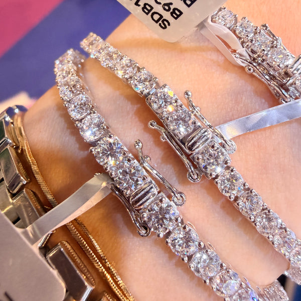 【Pre-order】Lab Grown Diamond SV Tennis Bracelet (14-16cm)