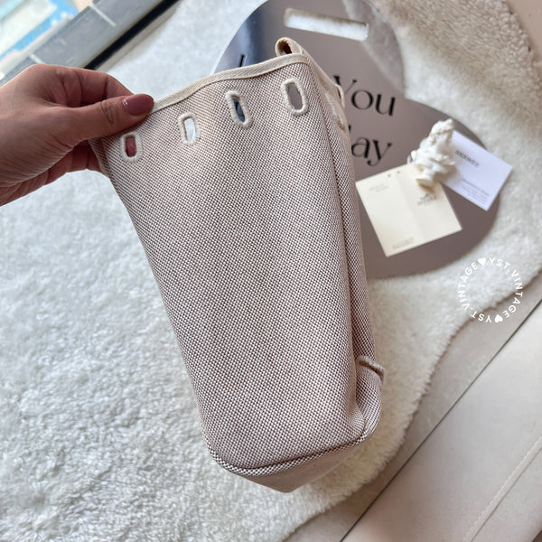 Vintage Hermès 2003 Herbag Ado Backpack PM - Beige