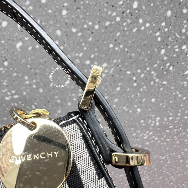 Vintage Givenchy Monogram Pochette - Black