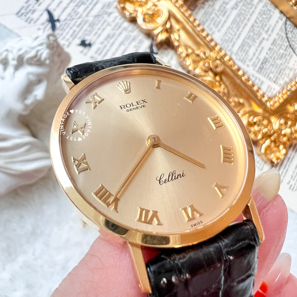 Vintage Rolex Cellini 18KYG Watch