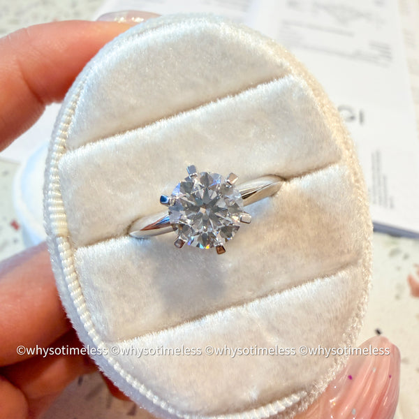 【Pre-order】1.50ct Round Cut Lab Grown Diamond 10KWG Ring