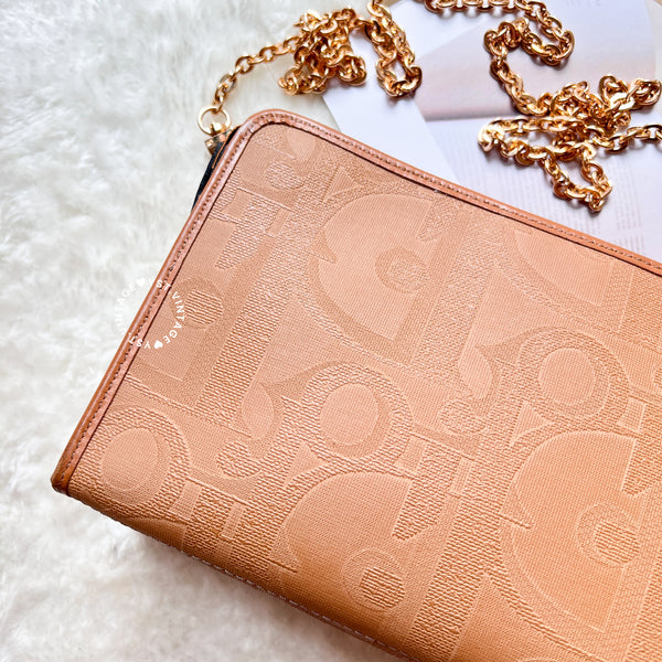 Vintage Dior Clutch - Thai Milk Tea