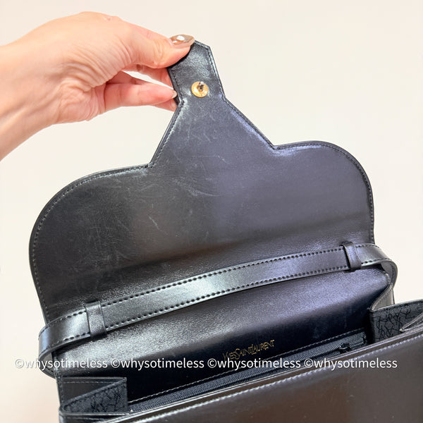 Vintage YSL Y-Kelly Bag - Black