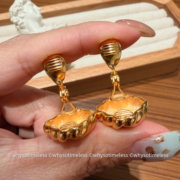 Vintage Monet 1980’s Love Knot Ear Clips
